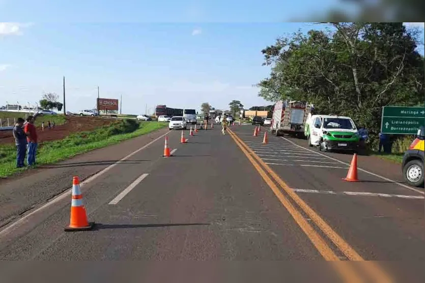  Acidente ocorreu por volta das 16 horas, em trecho da PR-466 no município de Jardim Alegre 