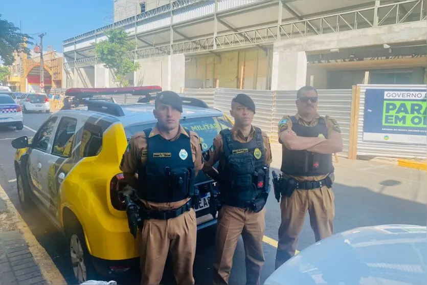  Equipe que atendeu a ocorrência. Soldado Alves, Soldado Fernandes e Soldado Fred. 