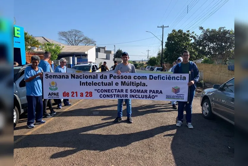  Evento foi organizado pela Associação de Pais e Amigos dos Excepcionais (Apae) de Jardim Alegre 