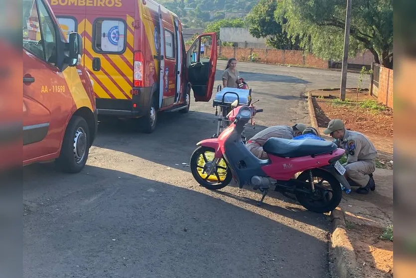 Motociclista desvia de cachorro e sofre acidente em Apucarana