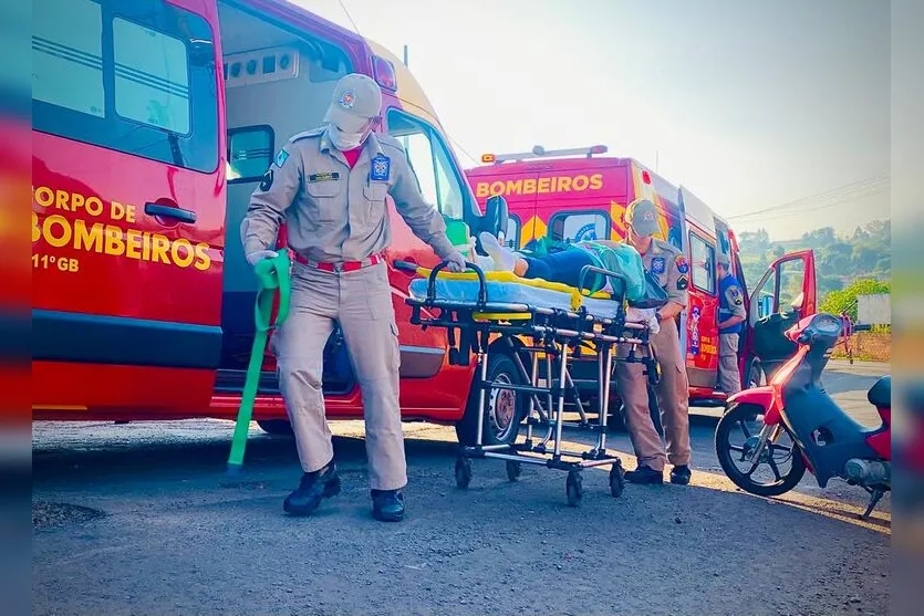 Motociclista desvia de cachorro e sofre acidente em Apucarana