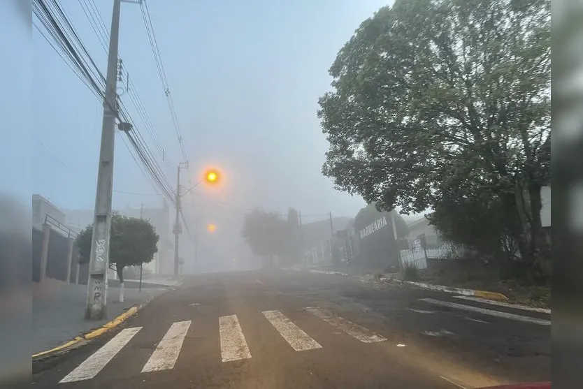  Neblina registrada em bairro na região da FAP 