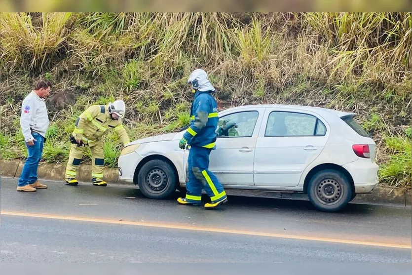  O Corpo de Bombeiros de Apucarana foi acionado 