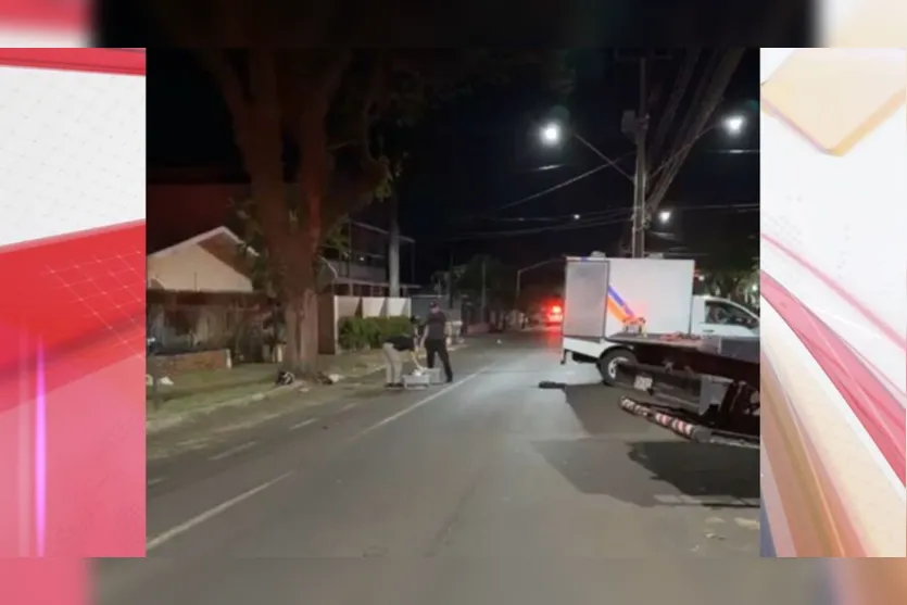  O Instituto Médico Legal (IML) foi acionado para recolher o corpo da vítima do atropelamento 