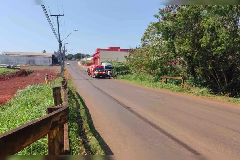  O acidente foi por volta das 11h10, próximo ao Corpo de Bombeiros 