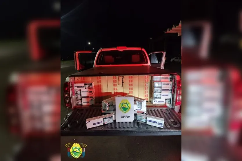 PRE apreende mais de 12 mil maços de cigarro em Rolândia