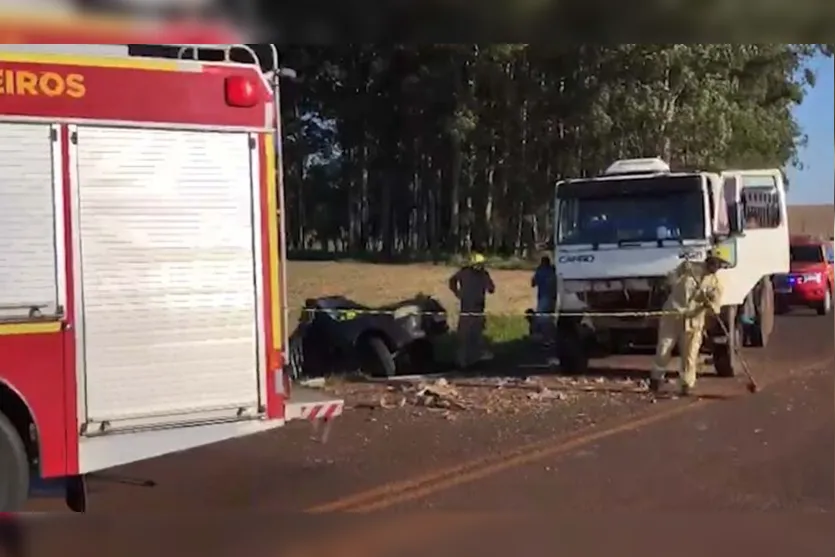  Acidente ocorreu na PR-486, na altura do quilômetro 03 