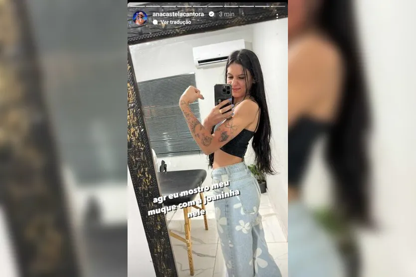 Apaixonada, Ana Castela faz tatuagem e exibe resultado: ''Te amo''