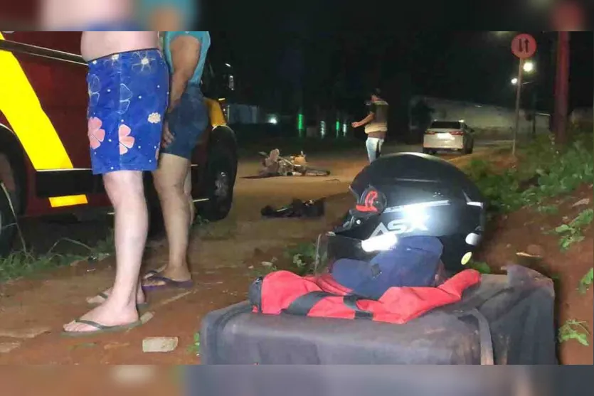  Bombeiros prestaram atendimento a vítima de 34 anos, que trabalha como entregador de alimentos 