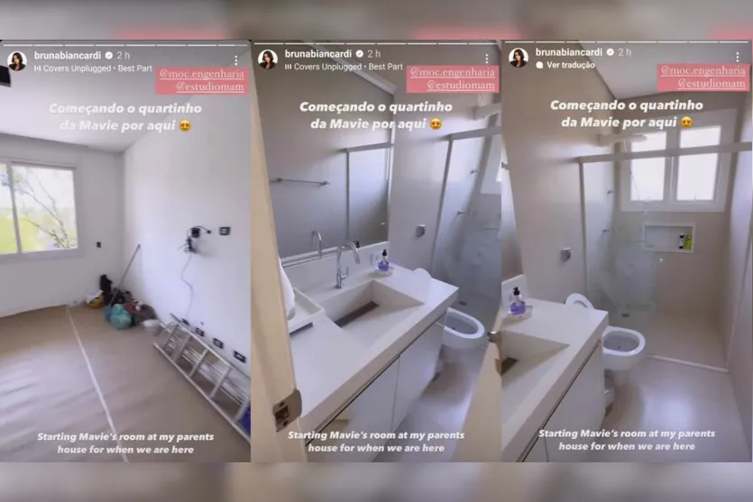 Bruna Biancardi mostra o quarto de sua filha com Neymar