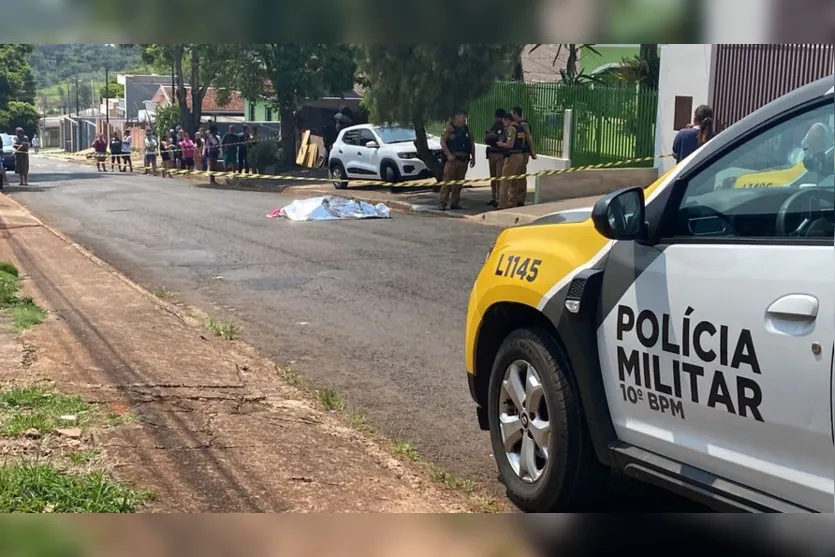  PM isolou o local do crime na Rua Octávio de Sá Barreto 