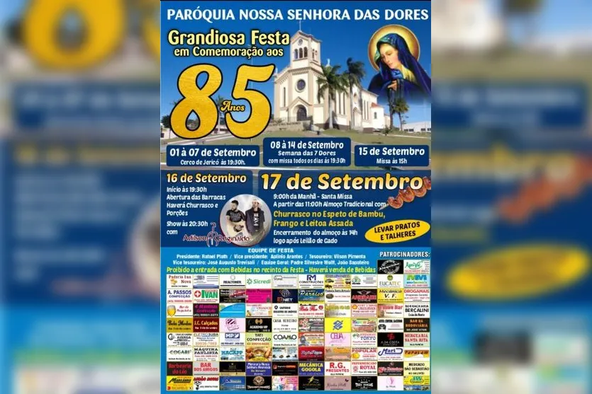 Paróquia de Marilândia do Sul completa 85 anos nesta sexta-feira