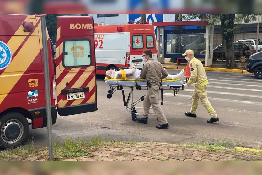  Acidente deixou motociclista ferido nesta sexta-feira 