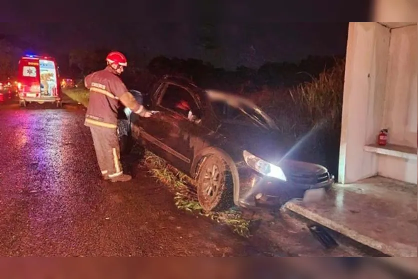  Acidente foi na noite de sexta-feira, em Francisco Beltrão 