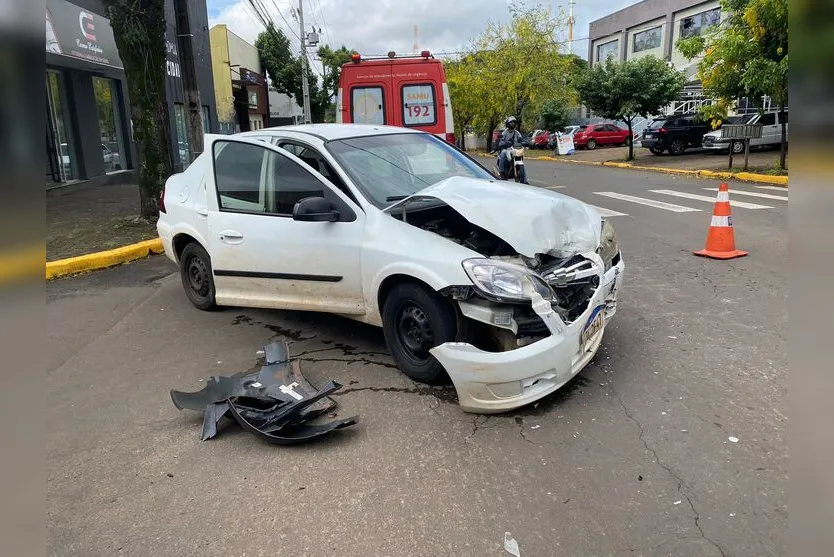  Apesar do forte impacto, ninguém ficou ferido 