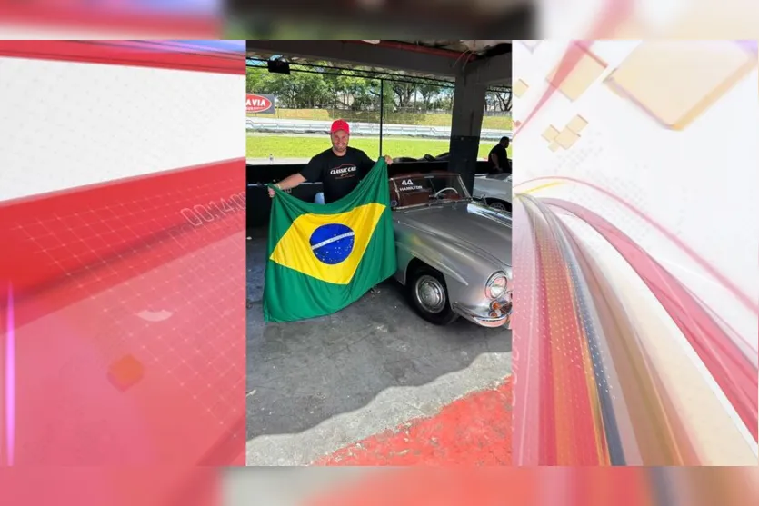 Empresário de Apucarana dirige carro para Hamilton em Interlagos; veja