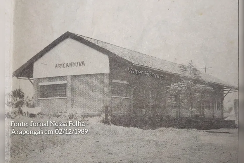  Estação ferroviária de Aricanduva fotografada em 1989 