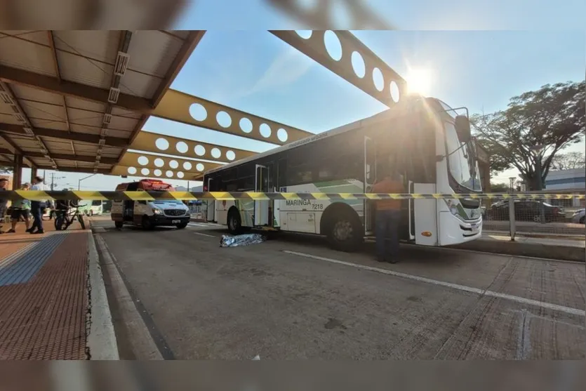 Homem morre após ser atropelado por ônibus em Maringá