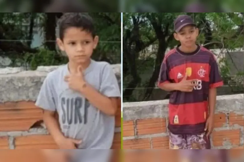  Jean Antônio Baierle da Silva, de 12 anos, e Cleber Rogério Cavalheiro da Silva, de 7 