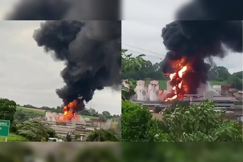  O incêndio começou nas primeiras horas da manhã desta segunda-feira 