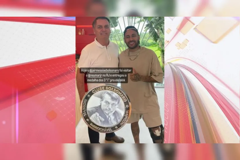  Ex-presidente visitou Neymar na segunda-feira (27) 