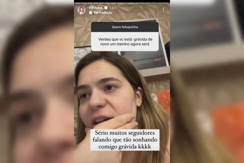 Grávida? Viih Tube fala sobre o assunto após passar mal