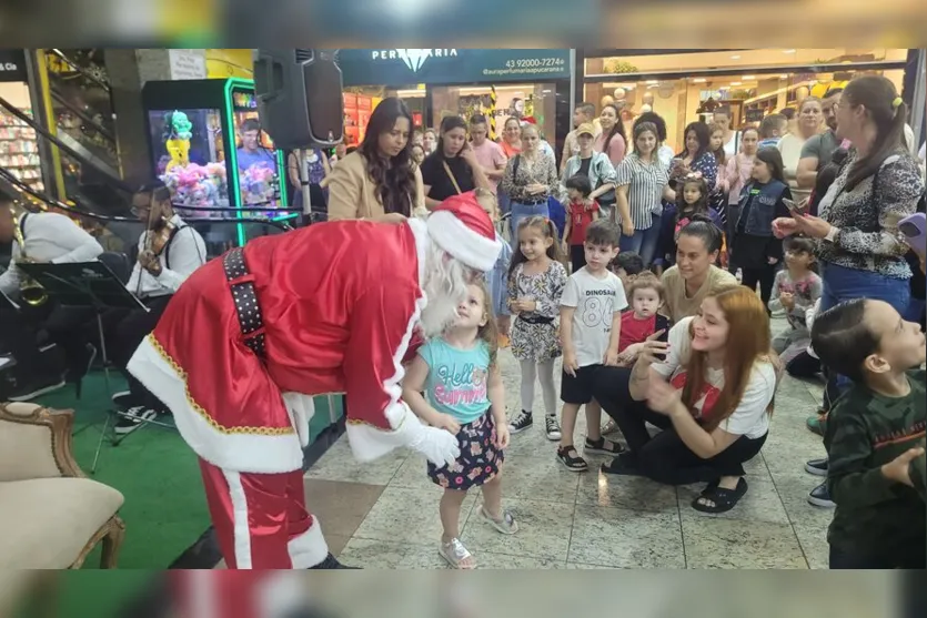  O Papai Noel chegou ao Shopping Centronorte nesta quinta 