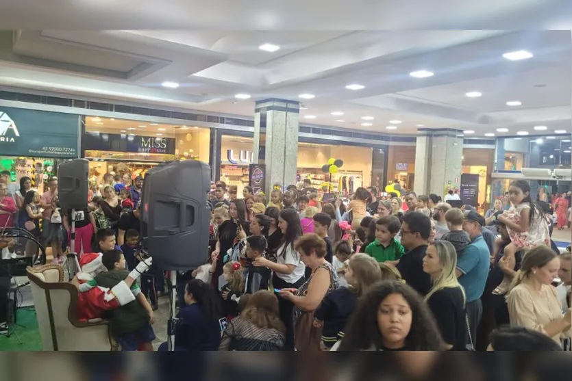  O Papai Noel chegou ao Shopping Centronorte nesta quinta 