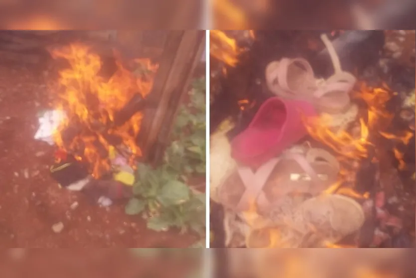  O criminoso queimou os pertences da ex-companheira 