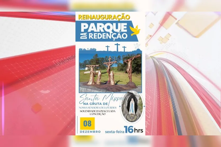 Parque da Redenção será reinaugurado nesta sexta-feira em Apucarana
