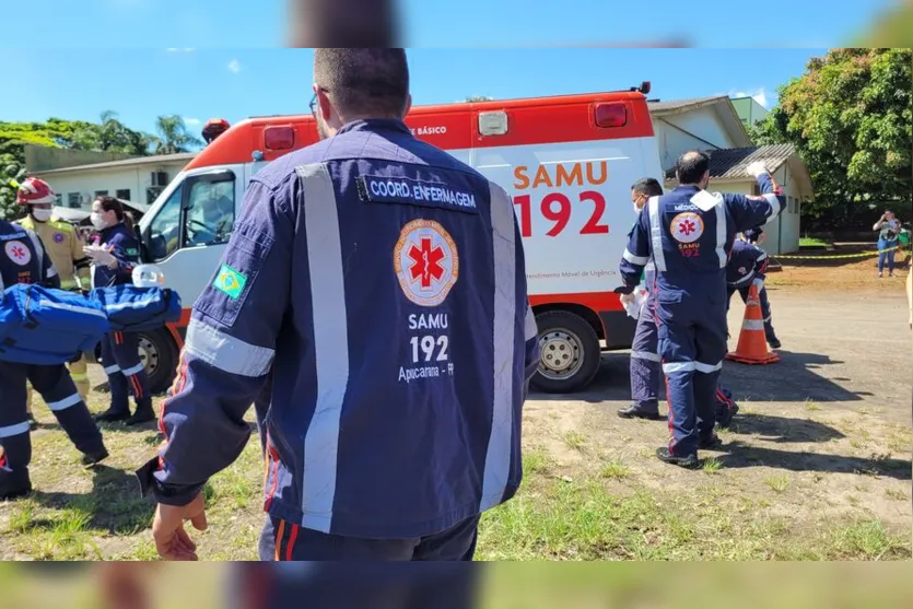 Simulação de acidente com múltiplas vítimas chama atenção em Apucarana