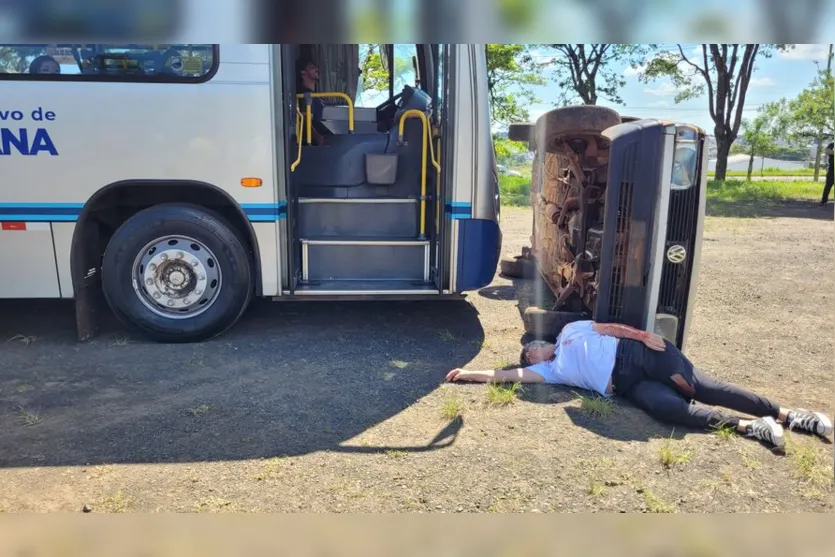 Simulação de acidente com múltiplas vítimas chama atenção em Apucarana