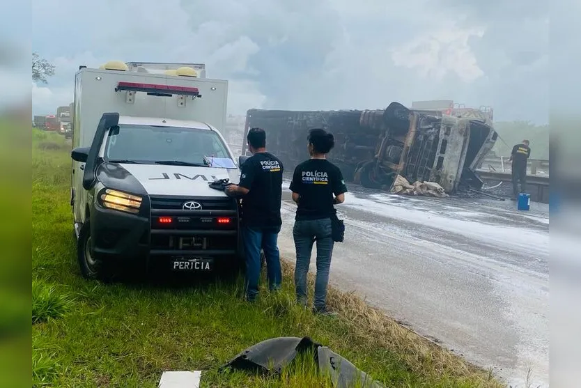  IML foi acionado para retirar o corpo do caminhoneiro 