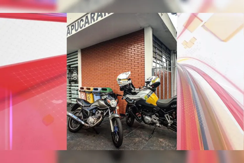  Moto foi apreendida e encaminhada para a delegacia da cidade 