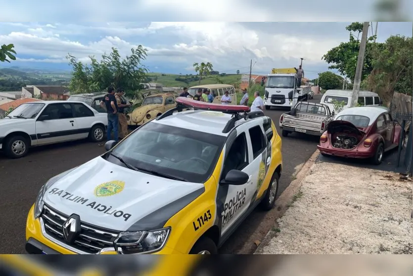  A ação também contou com a Polícia Militar (PM) 