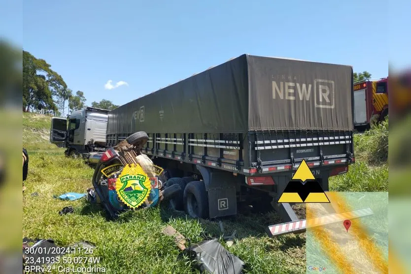 Acidente mata quatro pessoas no Norte Pioneiro, incluindo criança