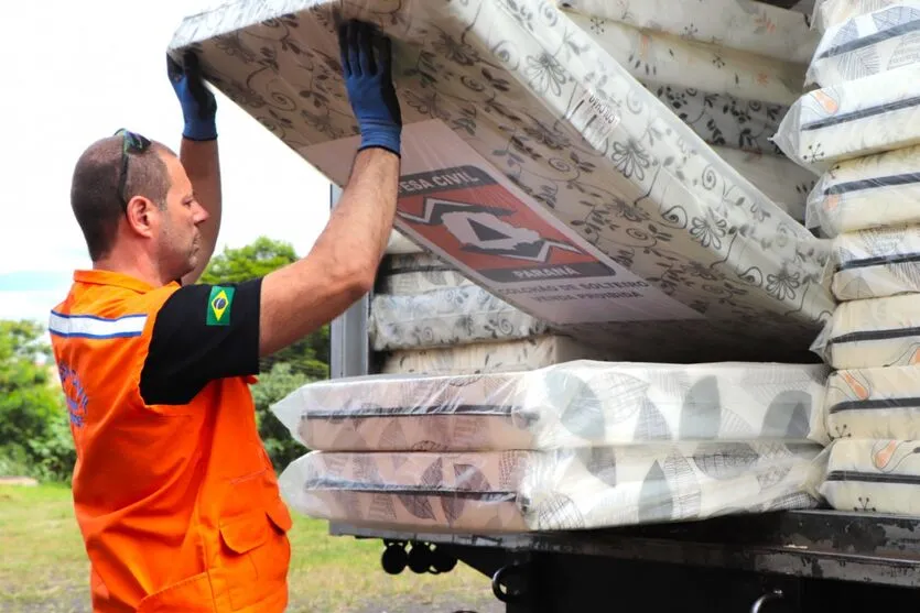 Arapongas recebe 756 colchões para suporte em desastres ambientais