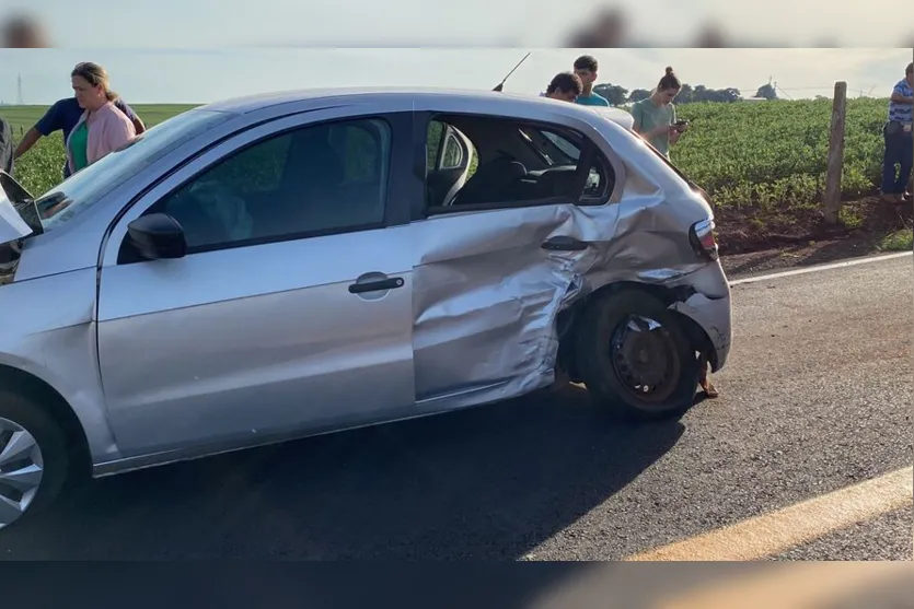 Colisão frontal deixa quatro feridos no Distrito da Caixa de São Pedro