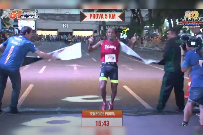  Fábio Ramos foi o campeão dos 5 km 