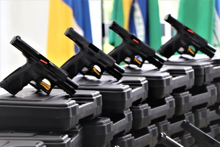 Guarda Municipal de Arapongas recebe 30 novas pistolas 9mm