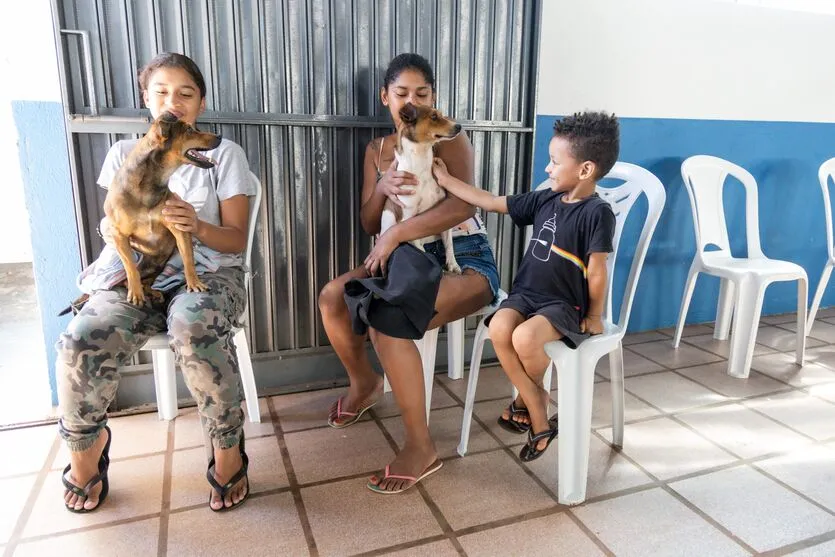 Unidade móvel faz castração de cães e gatos na Vila Reis