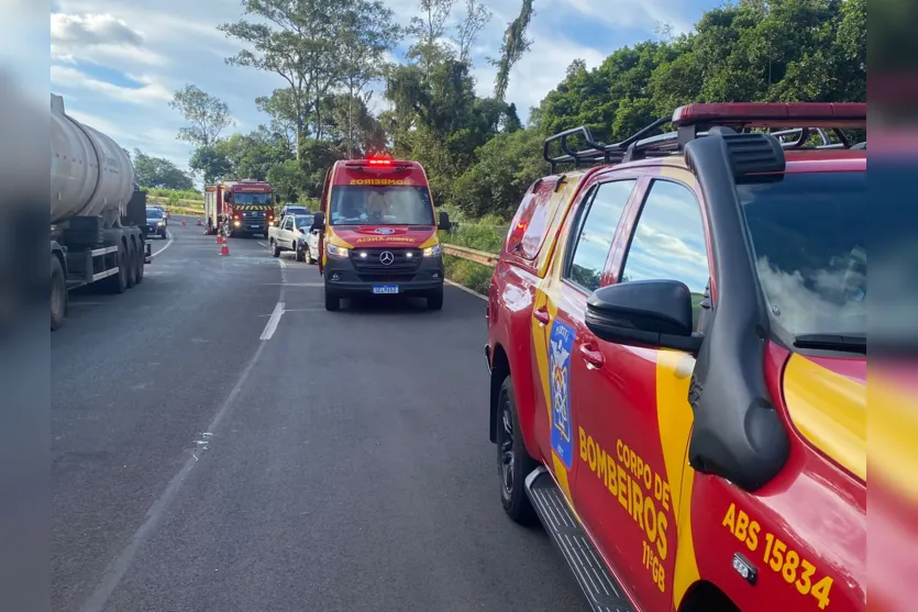  Corpo de Bombeiros atendeu acidente de trânsito 