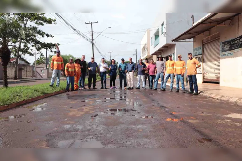  Mais de 40 mil metros quadrados de asfalto serão recapeados em 23 ruas do município 