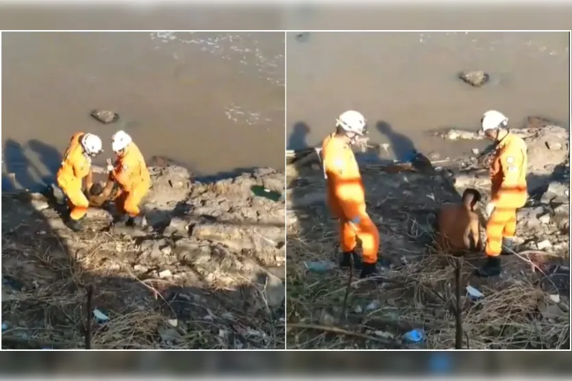  O Corpo de Bombeiros foi chamado para atender a ocorrência 