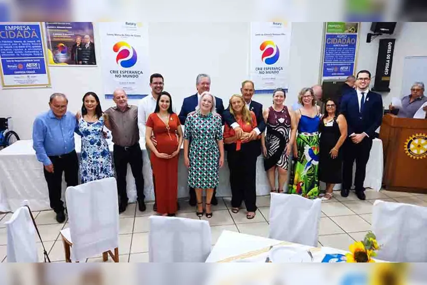  Rotary Club Ivaiporã Integração empossa cinco novos membros 