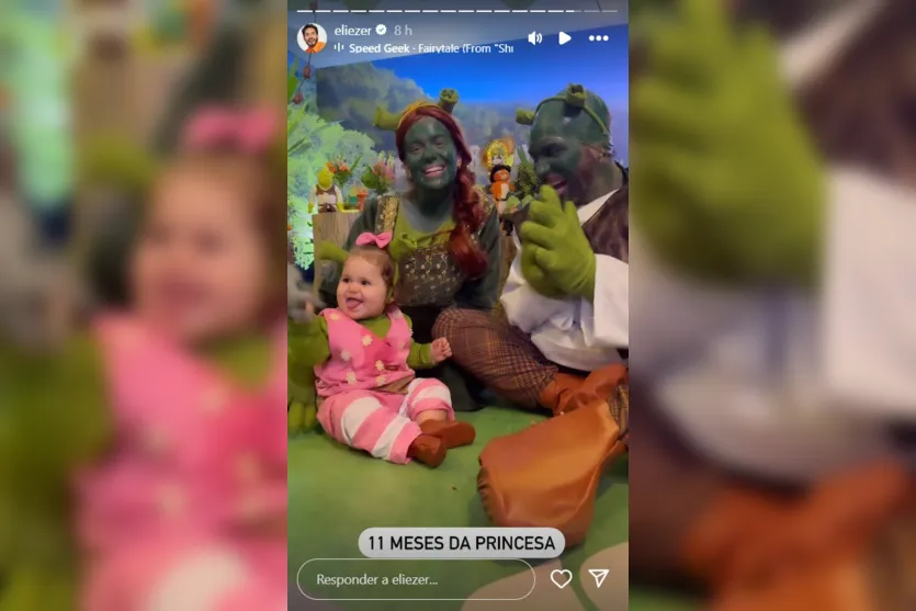 Viih Tube e Eliezer celebram 11 meses da filha com festinha temática