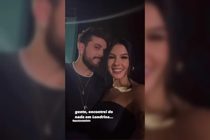 Ana Castela se encontra com Gustavo Mioto em Londrina