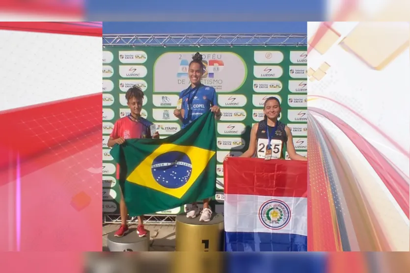  Gabrielly faturou a medalha de prata na prova de 1.500m 