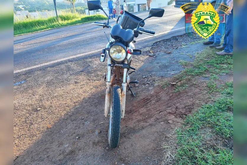  O motociclista foi encaminhado à Santa Casa 