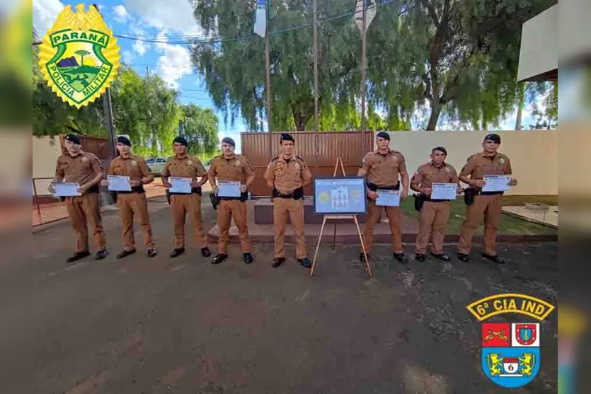  Policiais da 6ª CIPM são homenageados por destaque no trimestre 